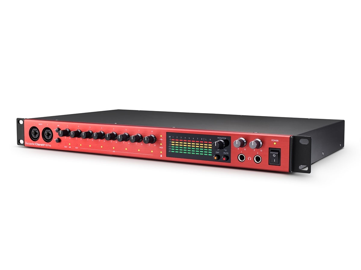 Focusrite Clarett+ 8Pre | 18 inn/20 ut USB lydkort, 8 ISA mik-pre