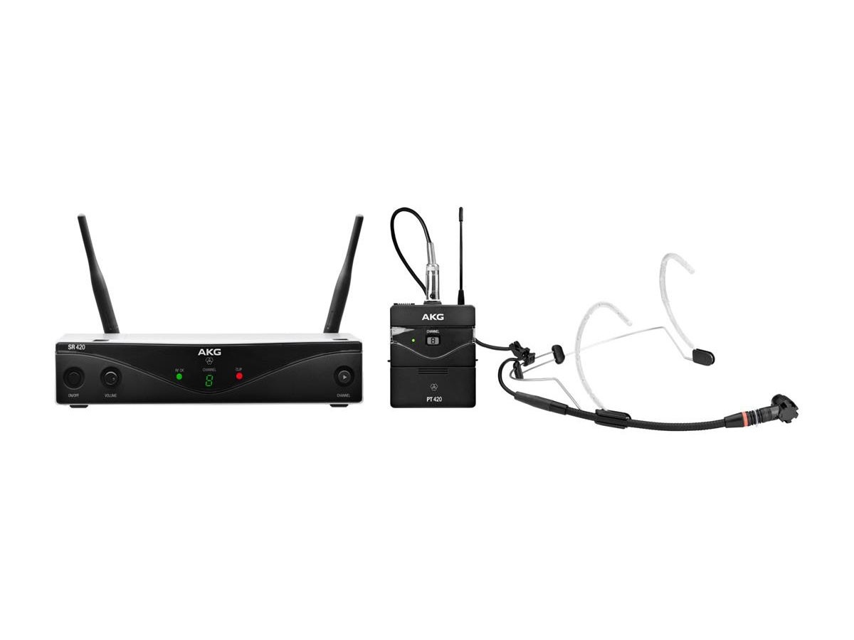 AKG WMS420 | hodebøylesystem med C555L, bånd D | 863 - 865 MHz