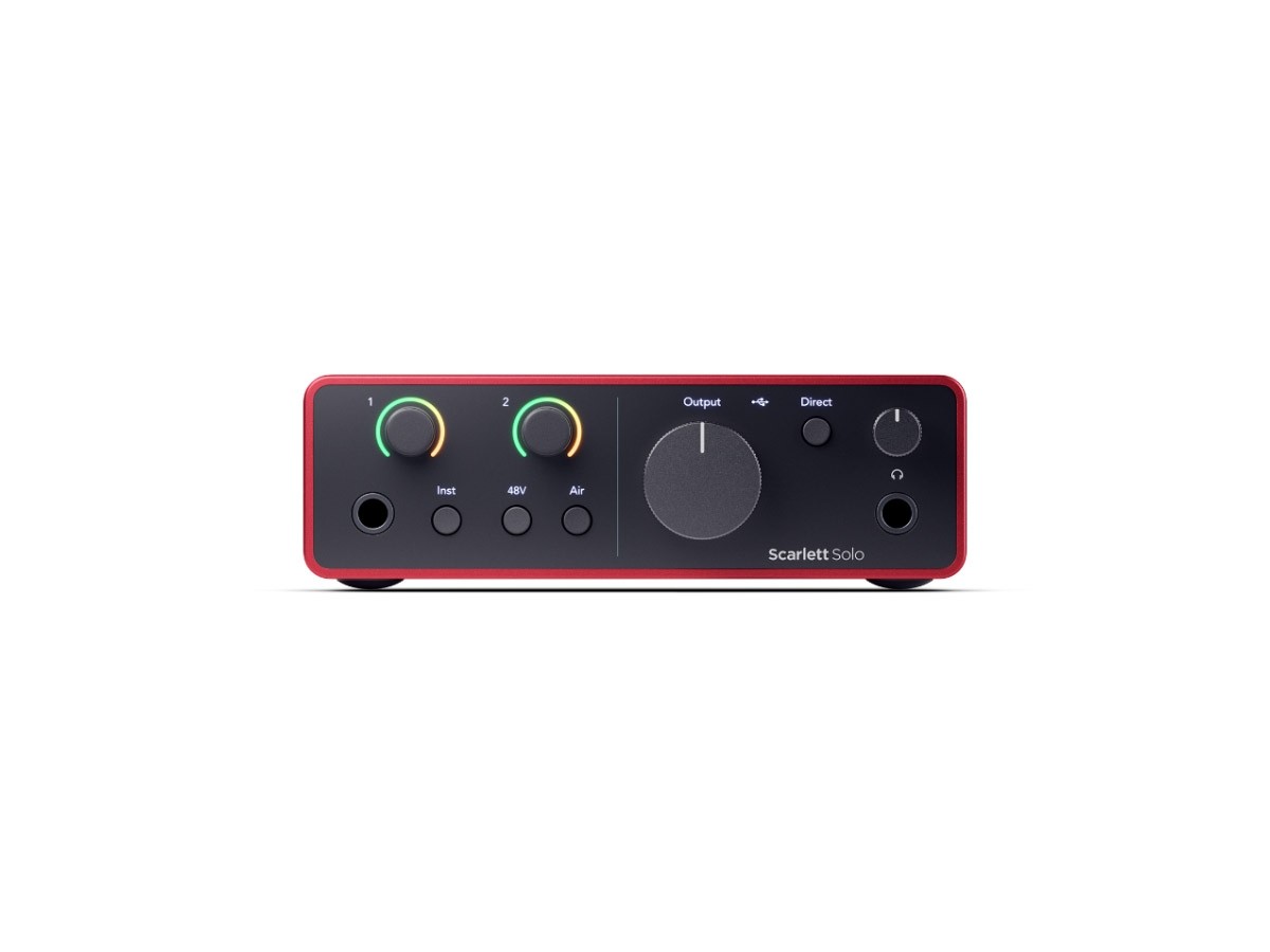 Focusrite Scarlett Solo Gen4 | USB-lydkort, 2inn/2ut