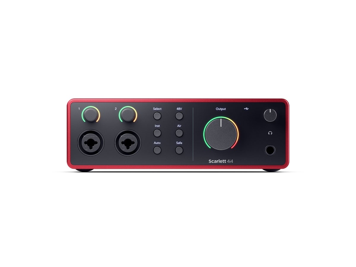 Focusrite Scarlett 4i4 Gen4 | USB-lydkort, 4 inn/4 ut