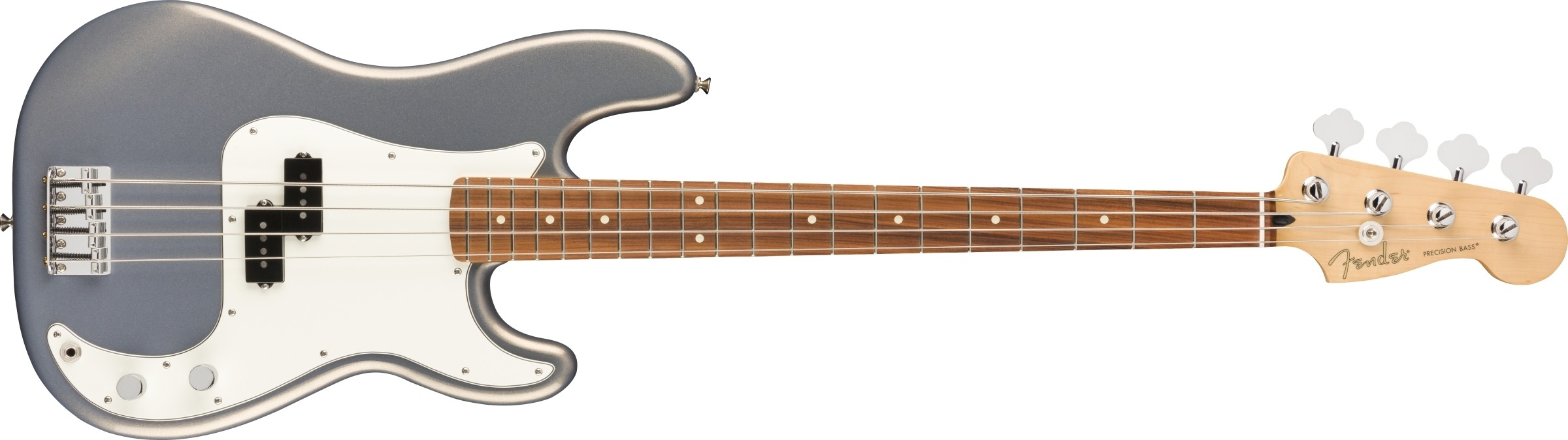 Fender Player Precision Bass - Silver - Pau Ferro