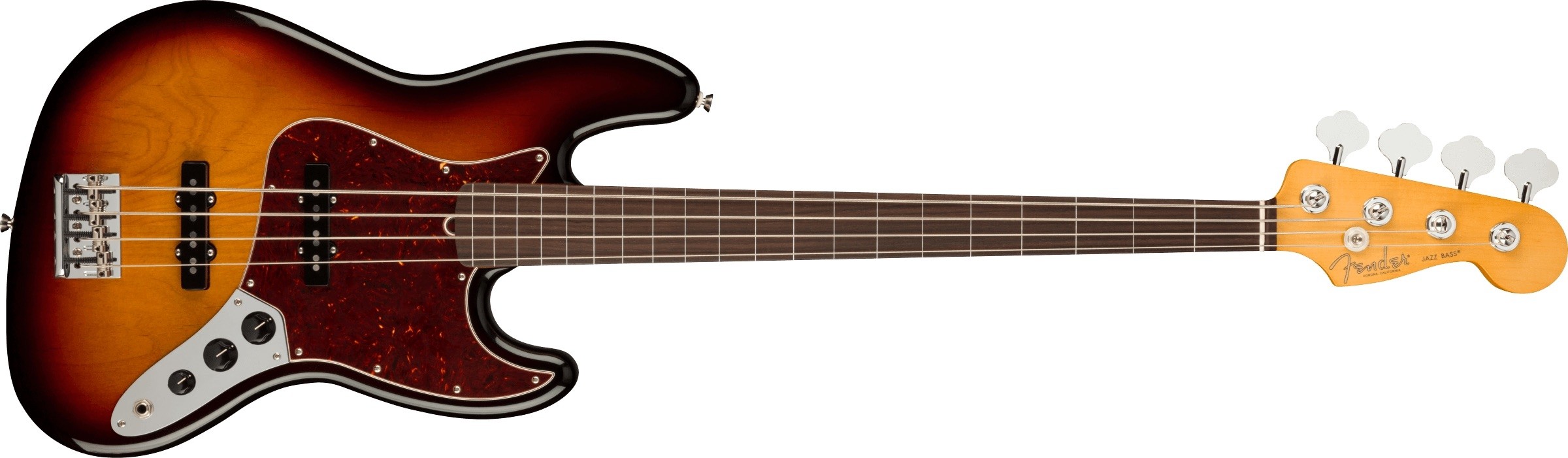 Fender American Professional II Jazz Bass Fretless, Rosewood Fingerboard, 3-Color Sunburst