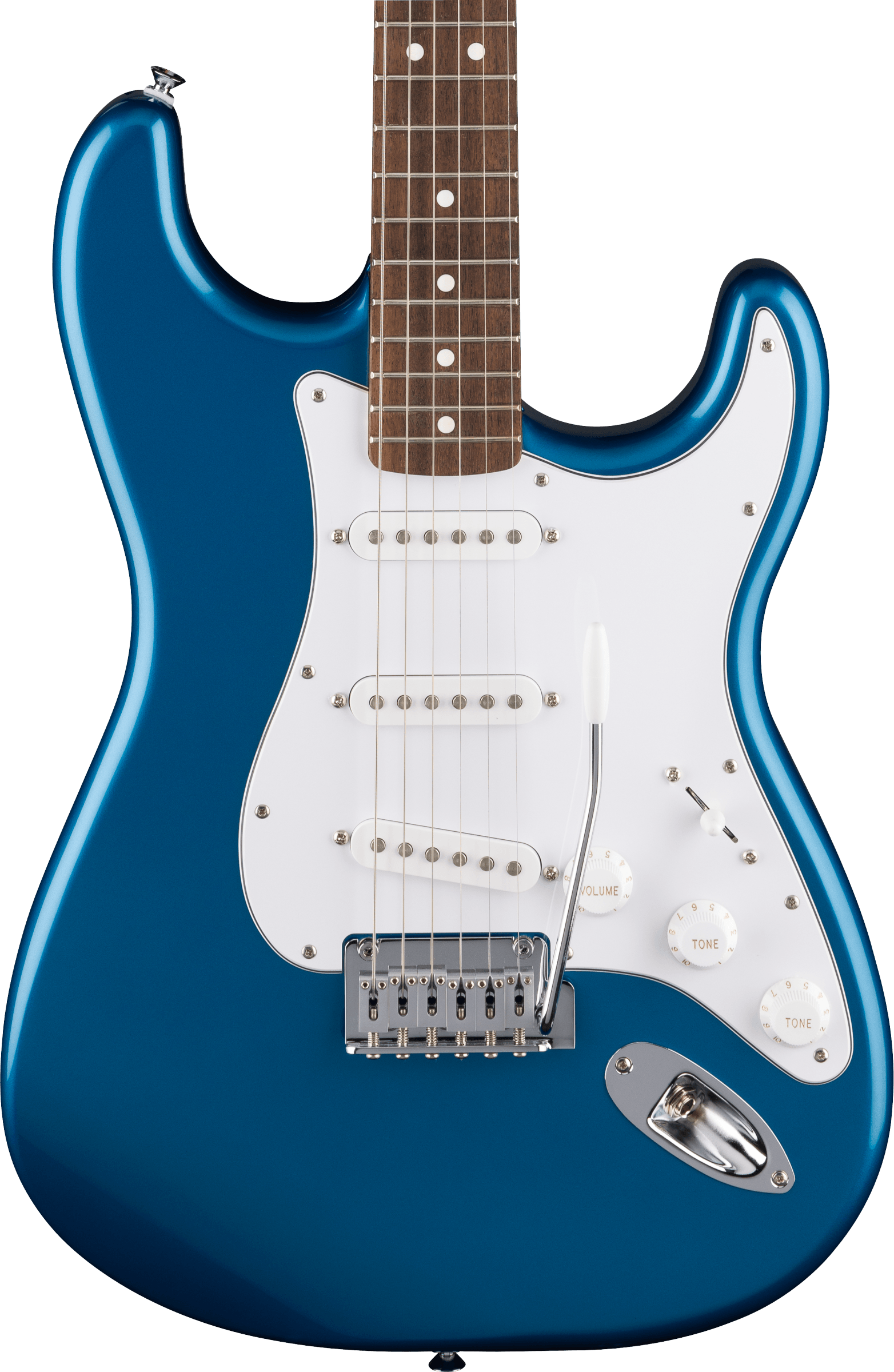 Fender Standard Stratocaster, Laurel Fingerboard, White Pickguard, Aqua Marine Metallic