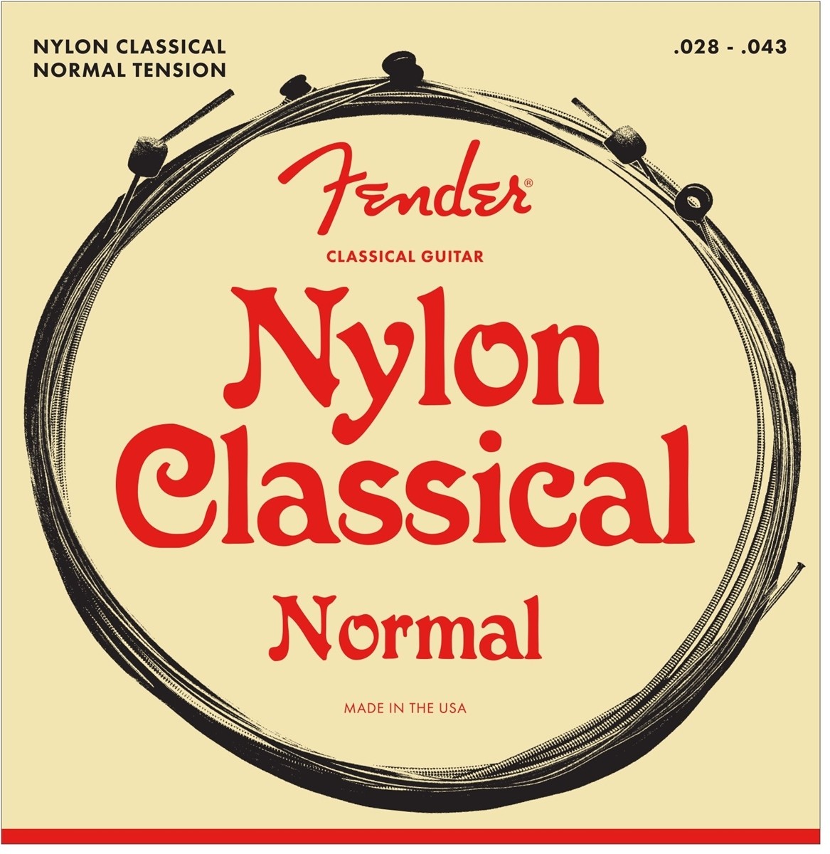 Fender 130 - Classical/Nylon Guitar Strings - Ball End