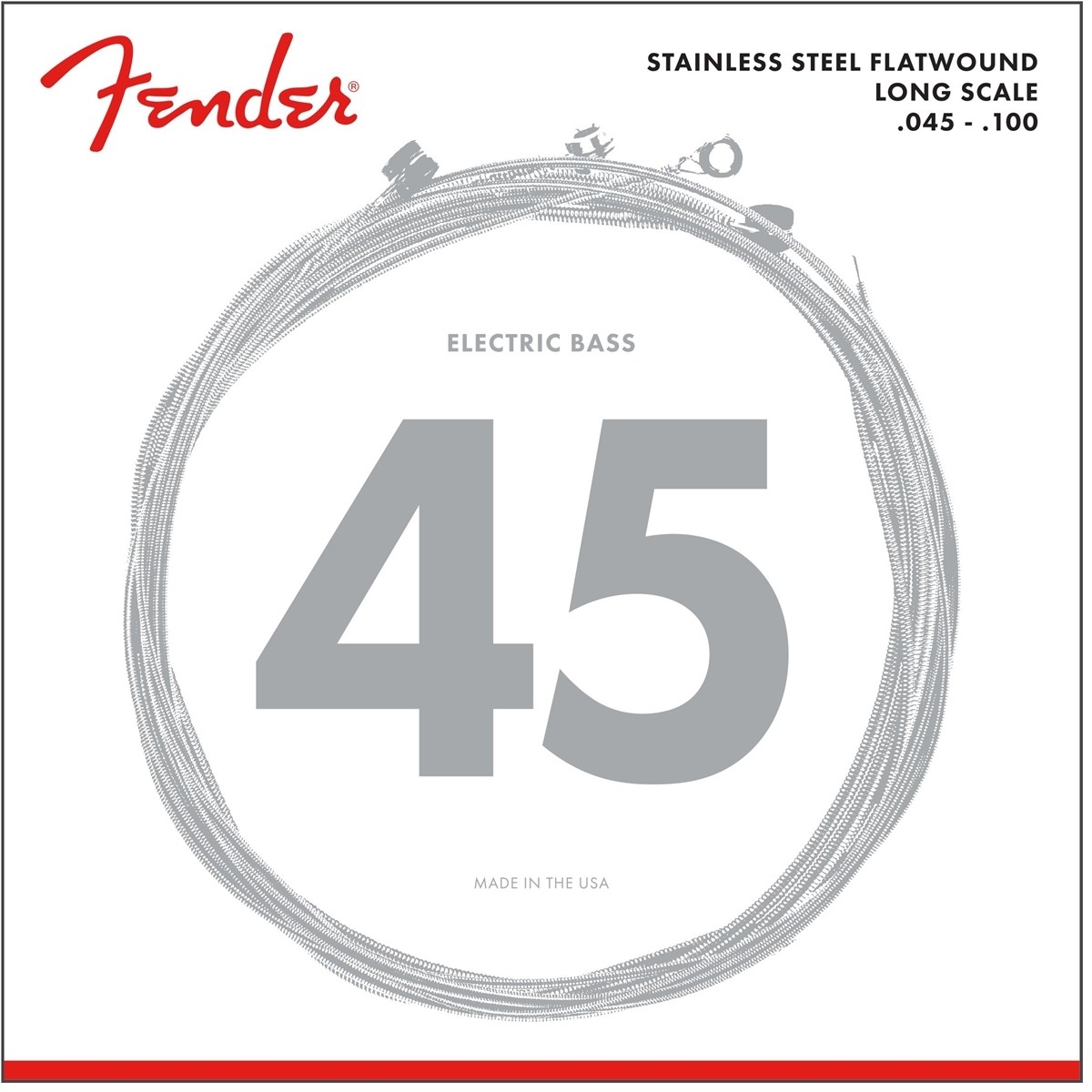 Fender 9050L - Stainless 9050's Flatwound Bass Strings - 45-100
