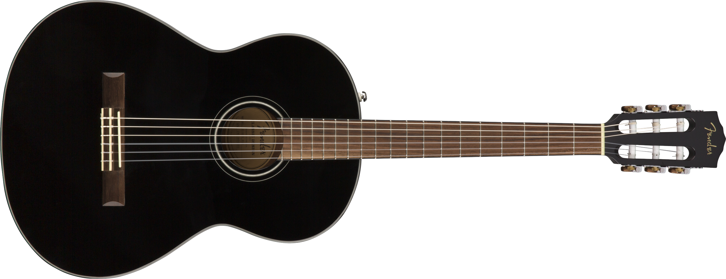 Fender CN-60S Klassisk gitar. Svart