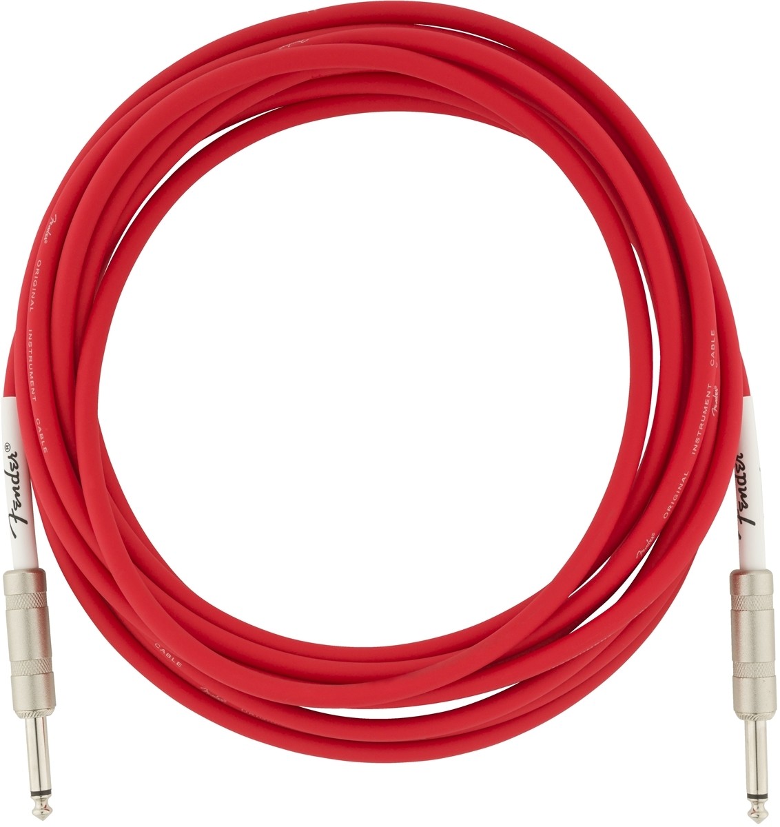 Fender Original Series Instrument Cables - Fiesta Red - 5,5m