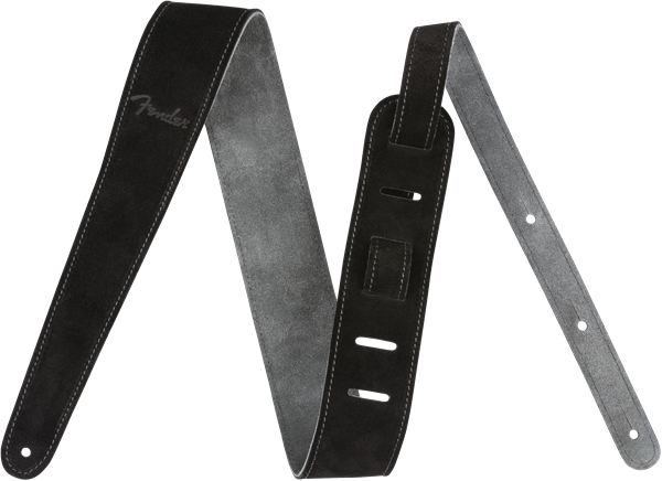 Fender Reversible Suede Strap, Black/Grey
