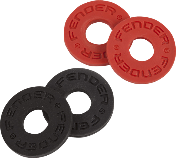 Fender Strap Blocks - Black / Red