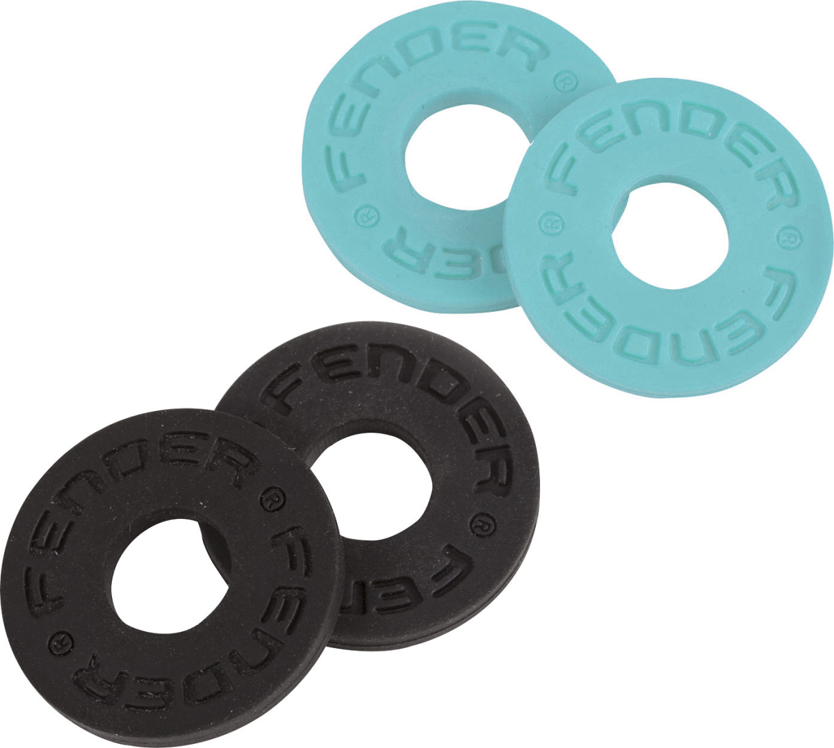 Fender Strap Blocks - Black / Daphne Blue