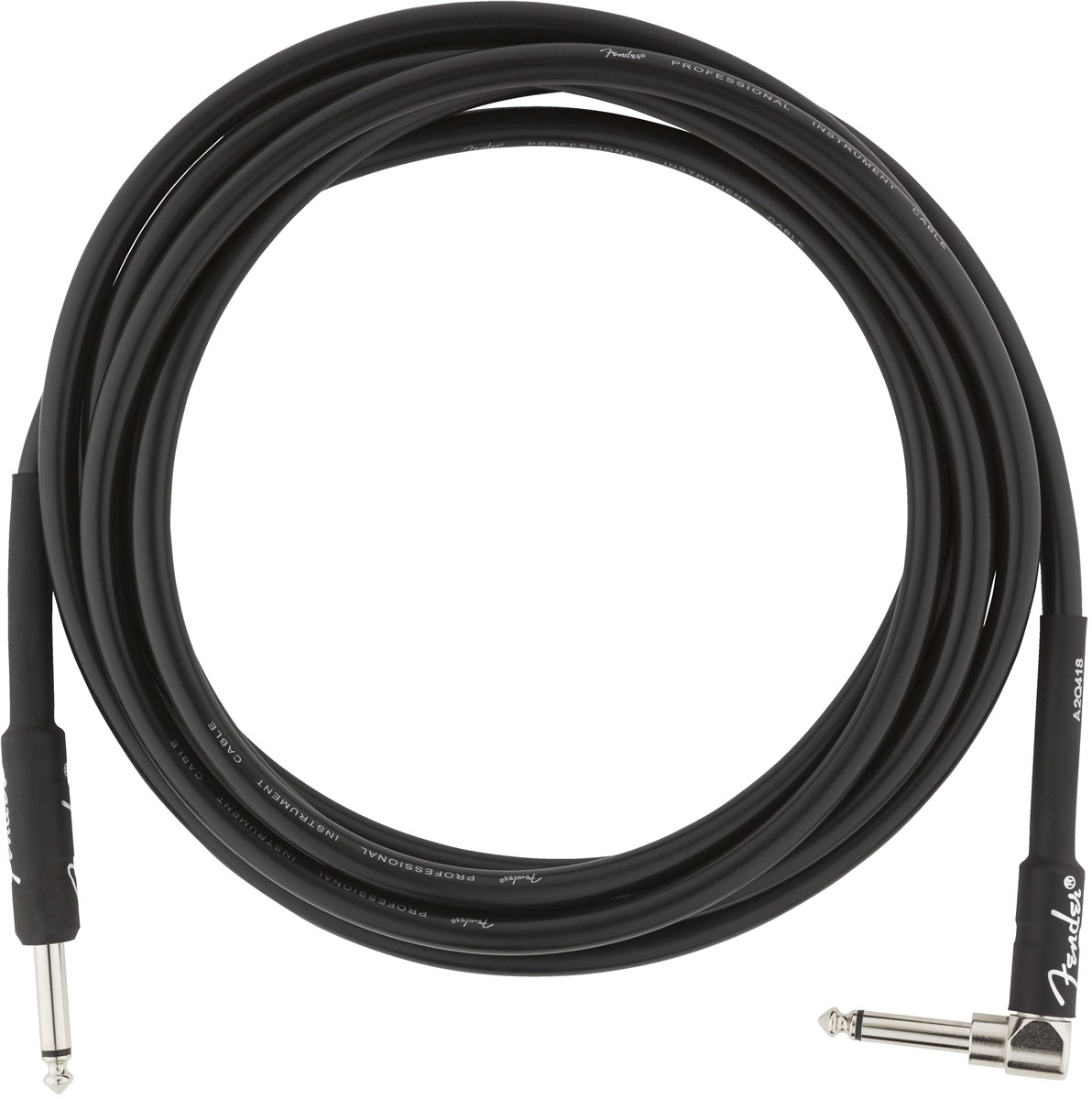 Fender Professional Series Instrument Cable - 3m med vinkelplugg