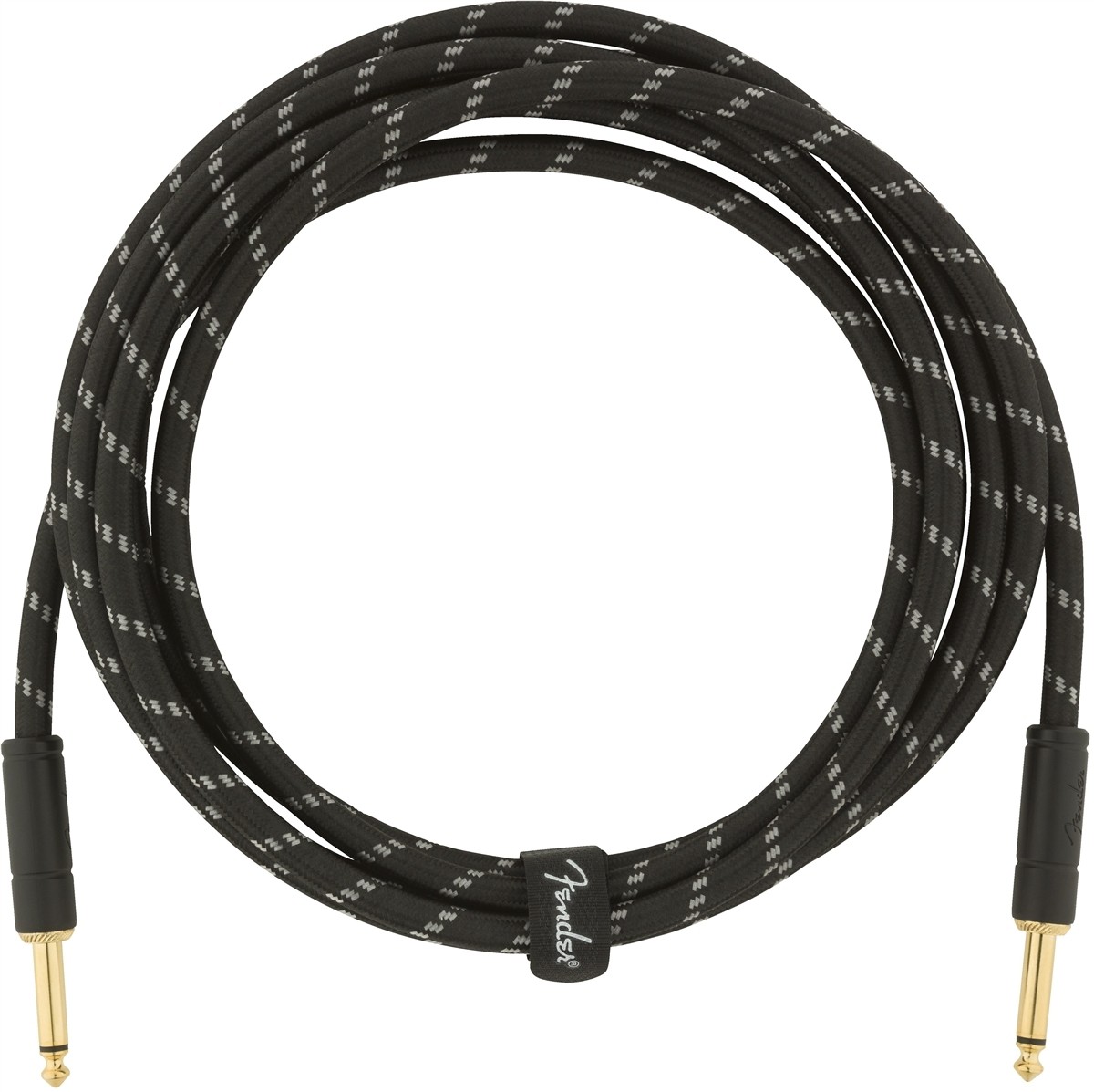 Fender Deluxe Series Instrument Cable, Black Tweed - 3m
