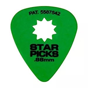 Everly Star Picks - Green 0.88mm - 12-pack