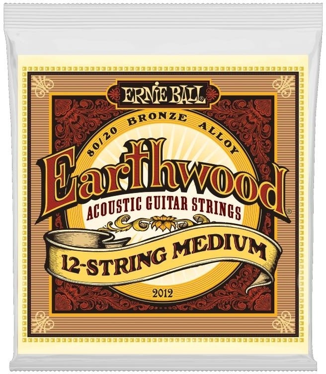 Ernie Ball 2012 Earthwood 80/20 12-Stringed Medium Strengesett 11-42