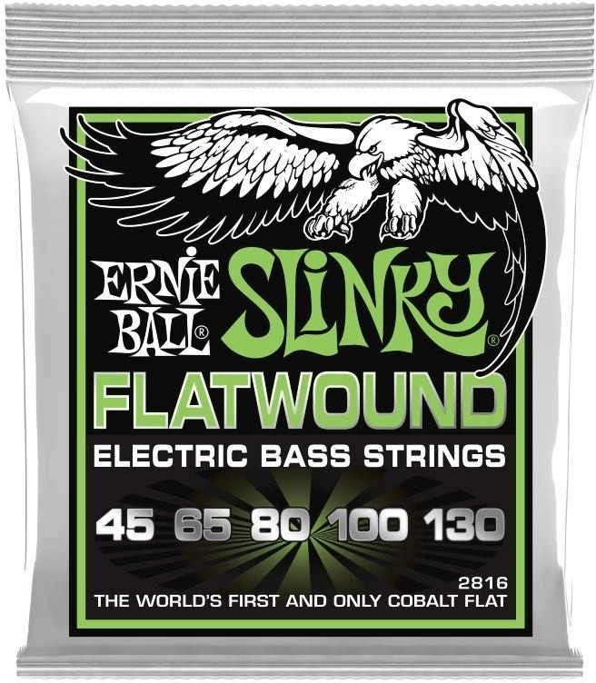 Ernie Ball 2816 Flatwound Cobalt 5-String Bass 45-130