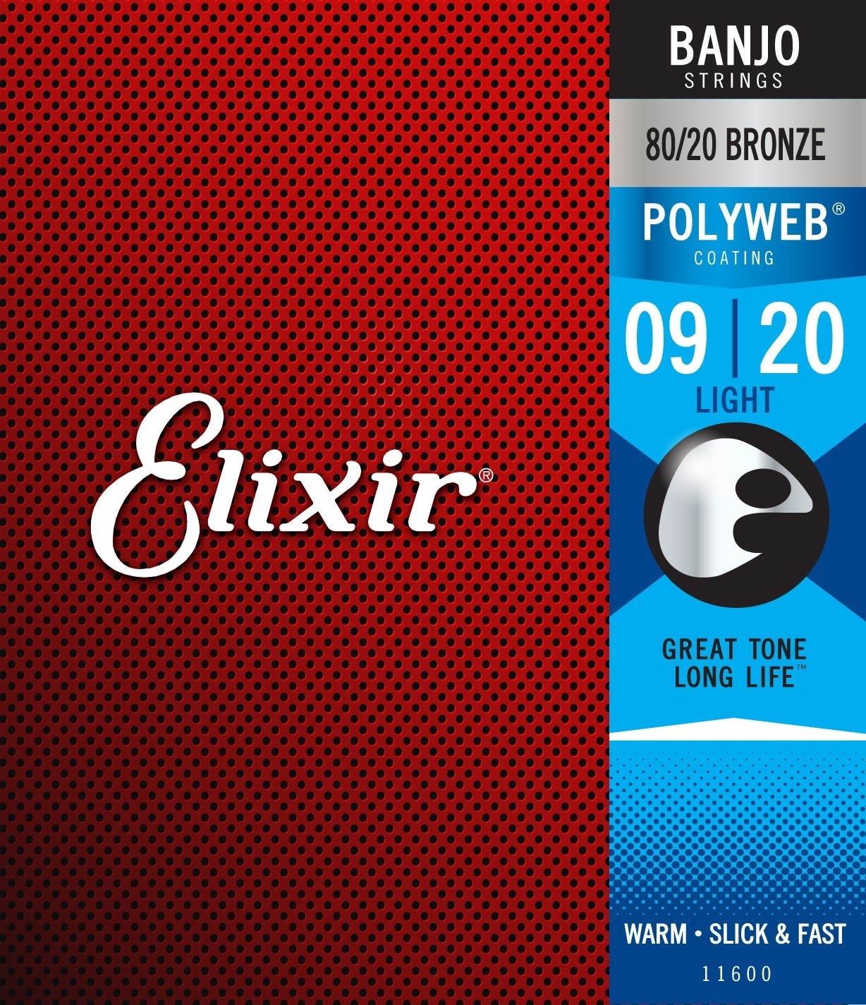 Elixir 11600 Nanoweb Banjo Light -9 . Strenger til Banjo