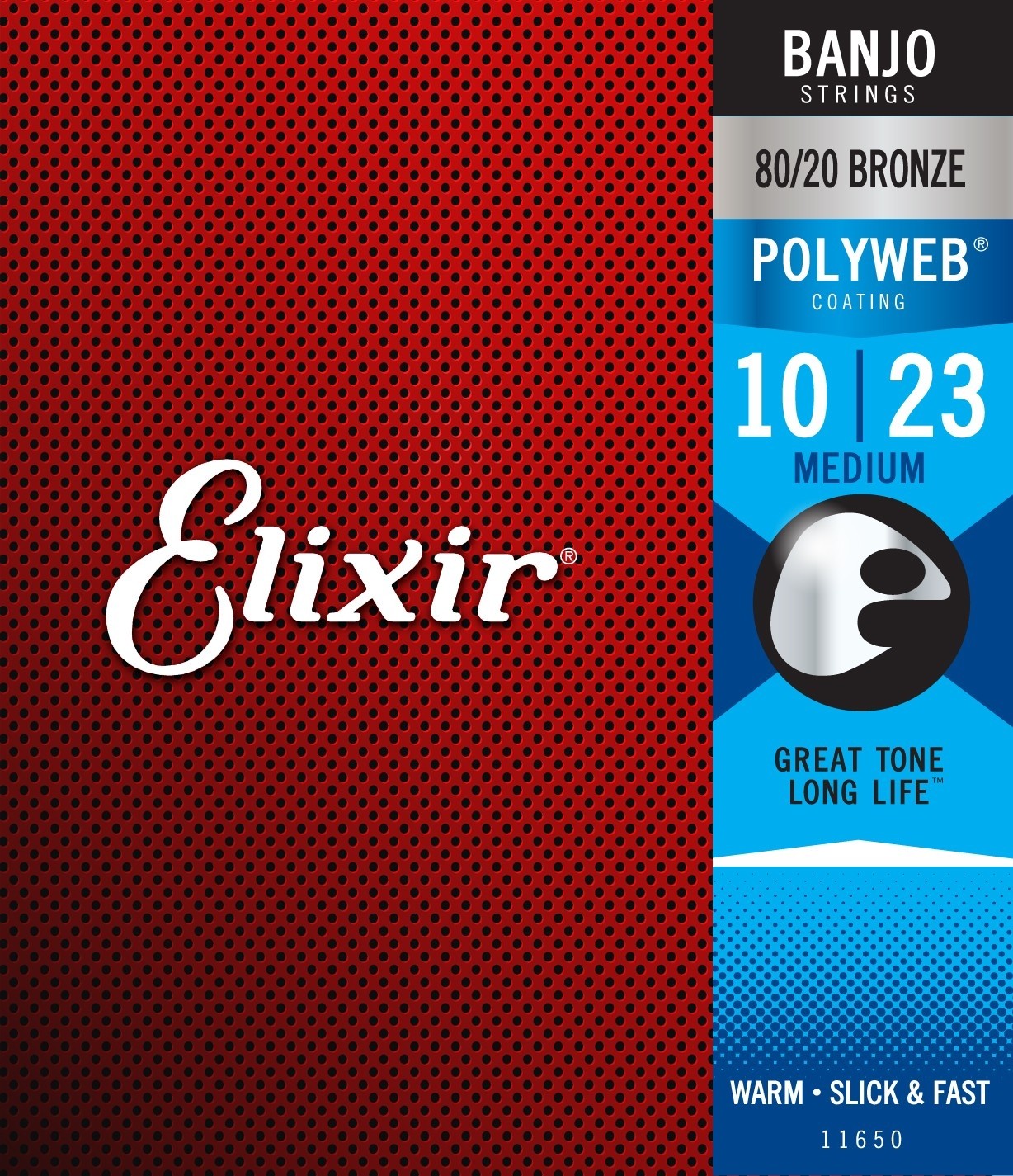 ELIXIR 11650 POLYWEB Banjo Medium -10 . Strenger til Banjo.