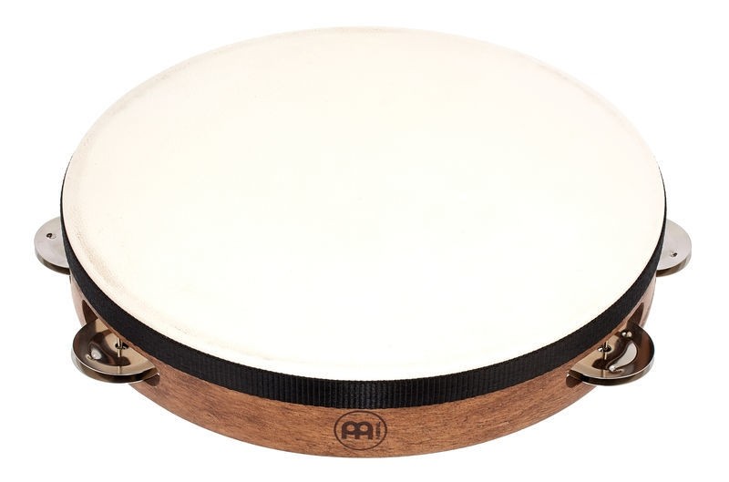 Meinl TAH-1-WB Wood Tamburin m/skinn, Enkel (G)