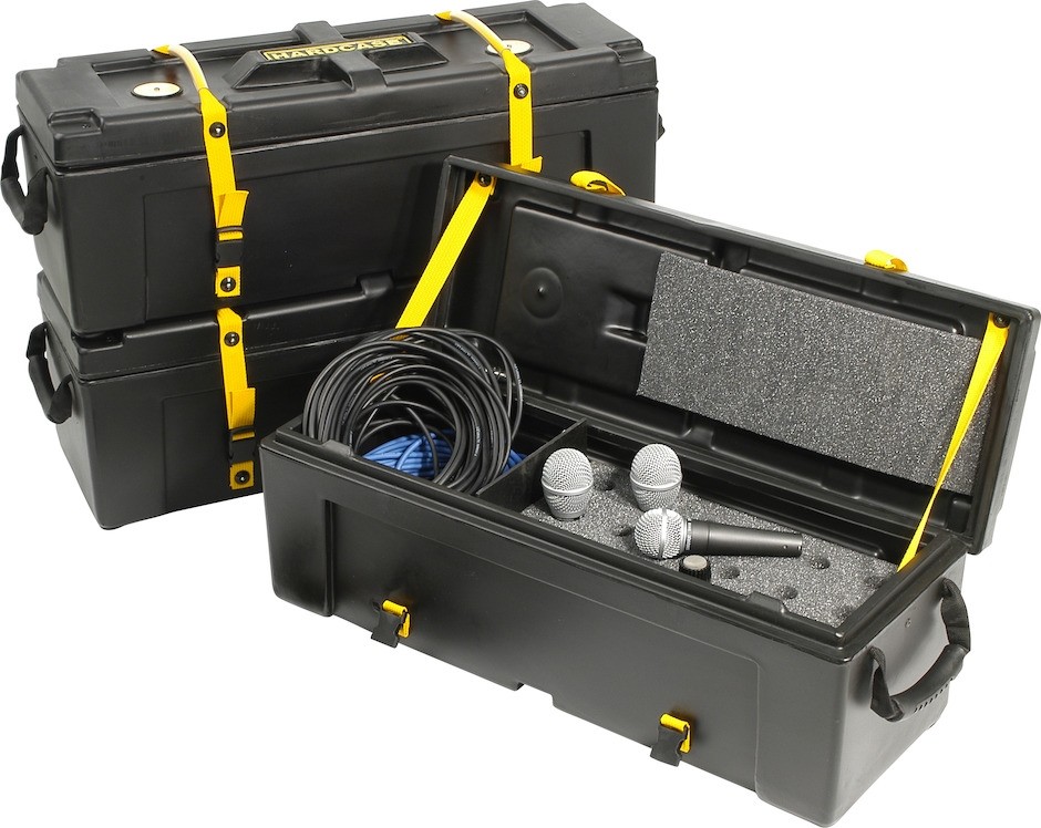Hardcase HNMIC12 - Kasse for 12 mikrofoner og kabler.