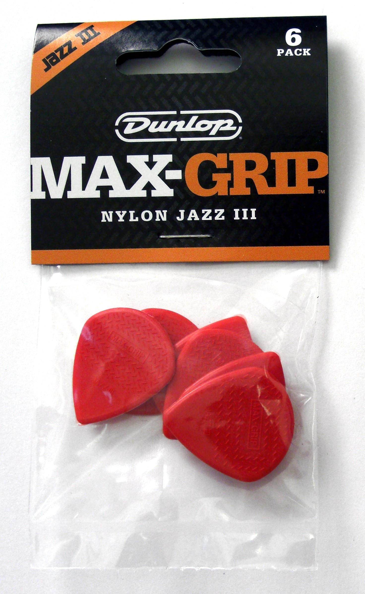 Dunlop Max-Grip Jazz III 471P3N Plekter 6 stk