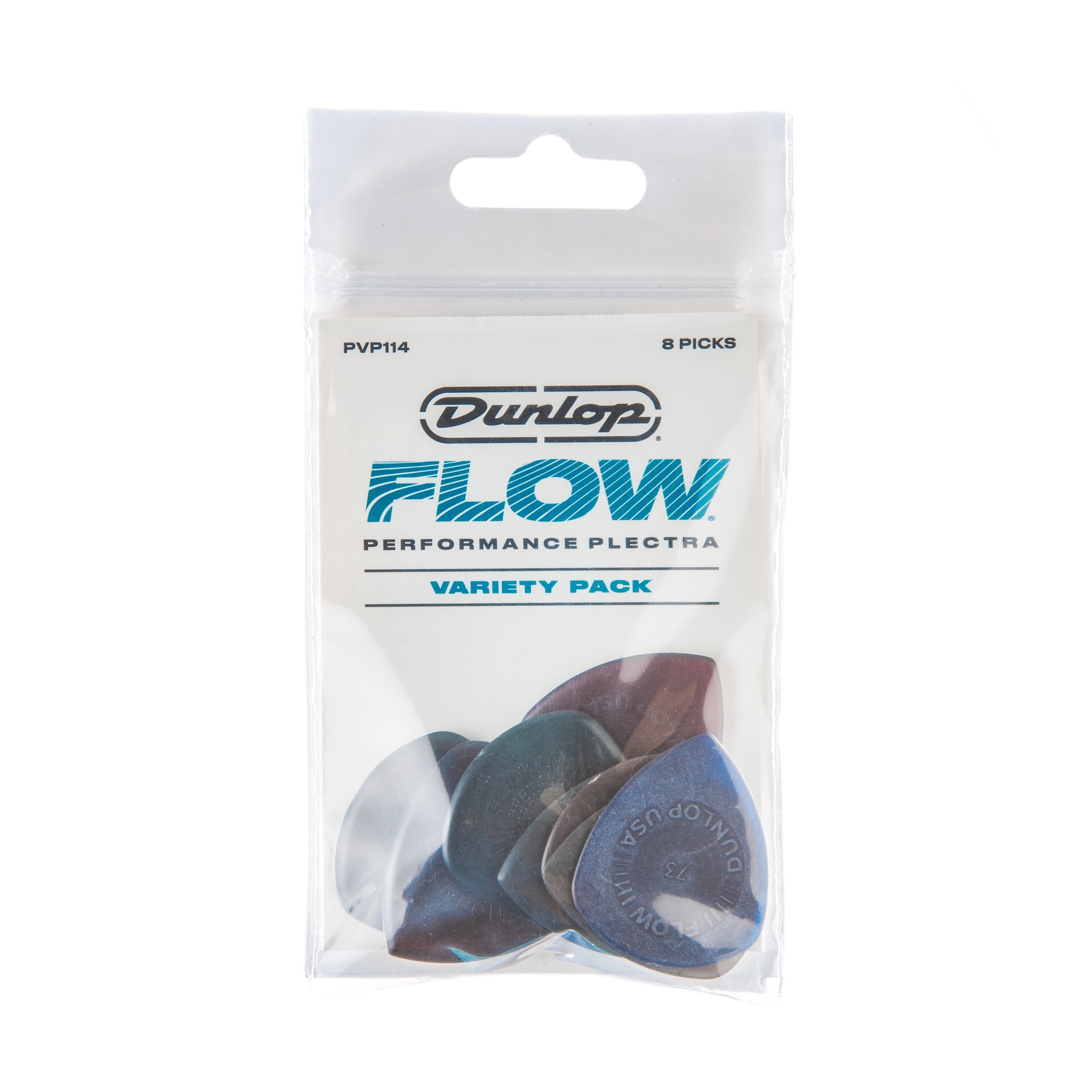 Dunlop PVP114 PICK FLOW VARIETY PACK - 8-pack med plekter