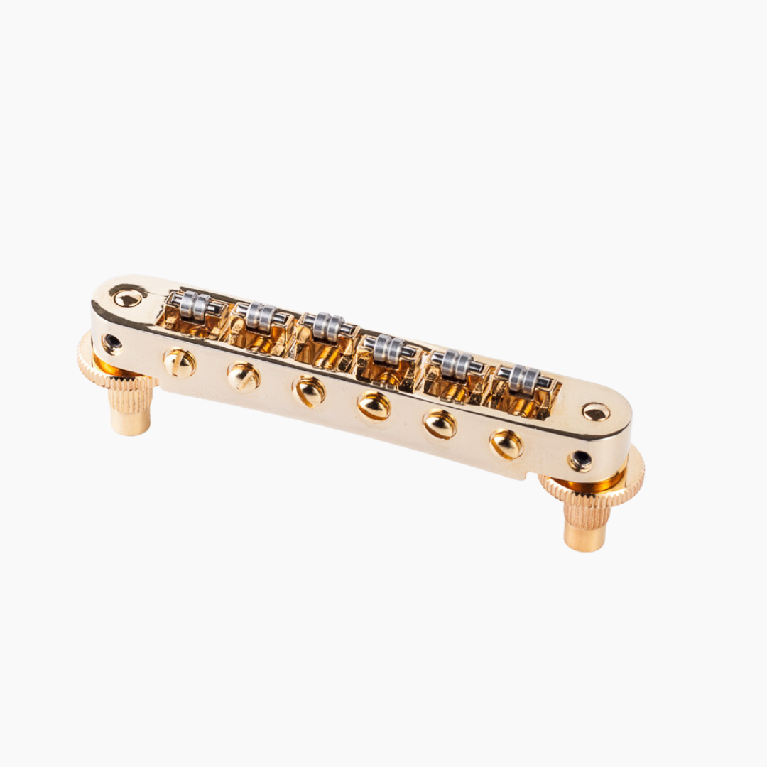 Allparts GB-0534-002 - Tonepros Nashville Style Roller Tunematic Bridge - Gold