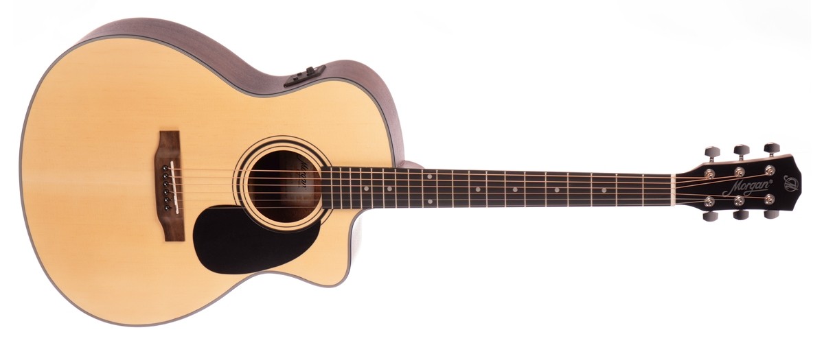 MORGAN W 09 CE GA N Westerngitar med cutaway og forforsterker med stemmeapparat