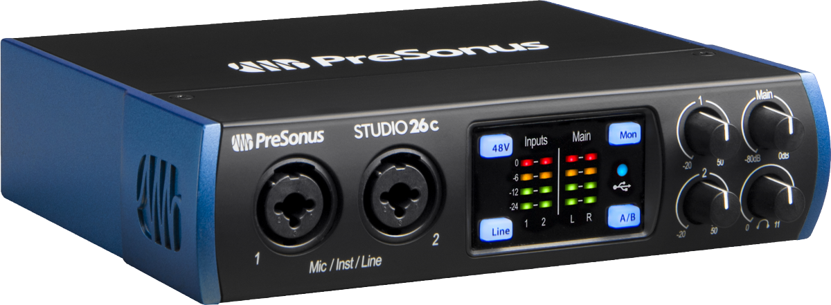 PreSonus Studio 26c - Lydkort med MIDI