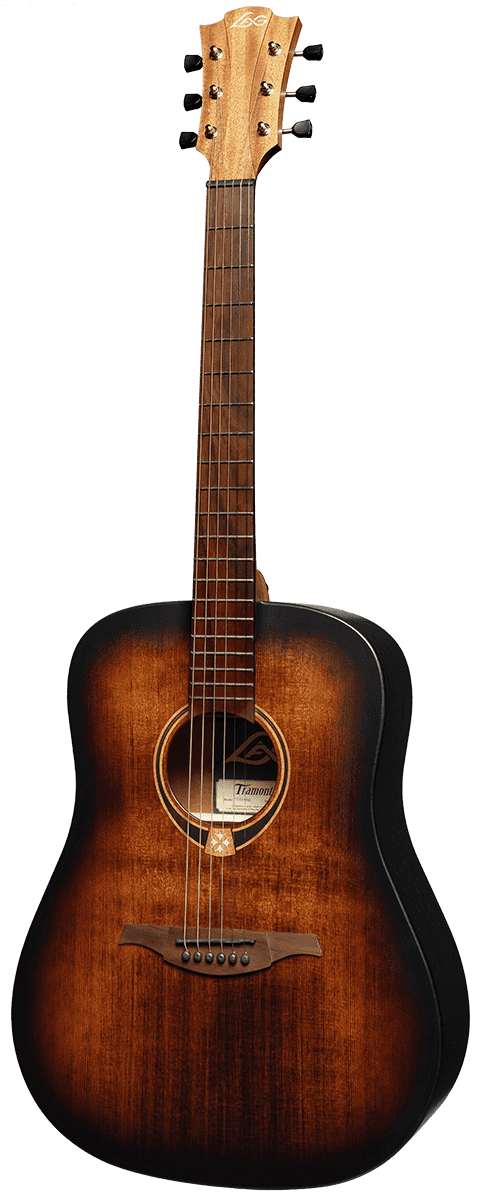 LAG Guitars Tramontane T70D-B&B - Dreadnought med heltre granlokk Black and Brown