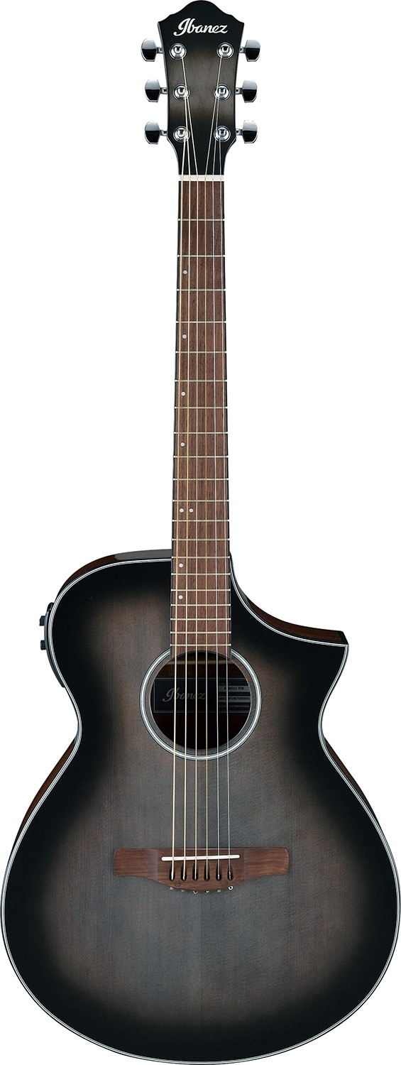 Ibanez AEWC11-TCB - Transparent Charcoal Burst -  Western gitarr med elektronikk