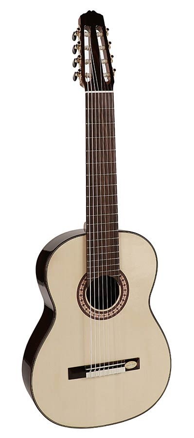 Salvador Cortez CS-60-8 Solid Top Concert Series 8-string classic guitar - Deluxe Gigbag Included