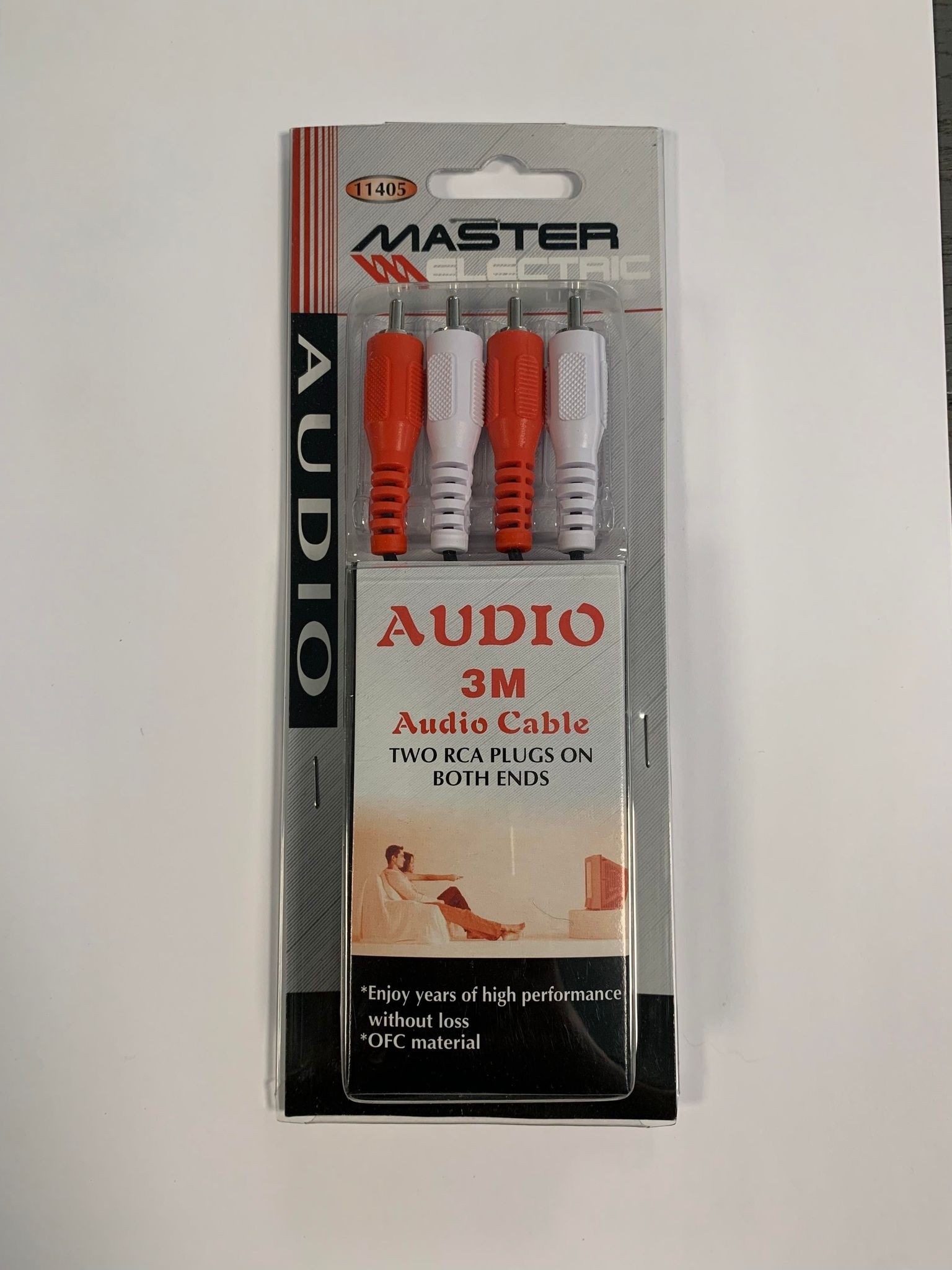 Master Electric - Audio Cable Two RCA Plugs on Both Ends
