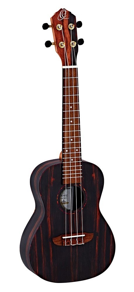 Ortega Ebony series RUEB-CC - Konsertukulele med gigbag