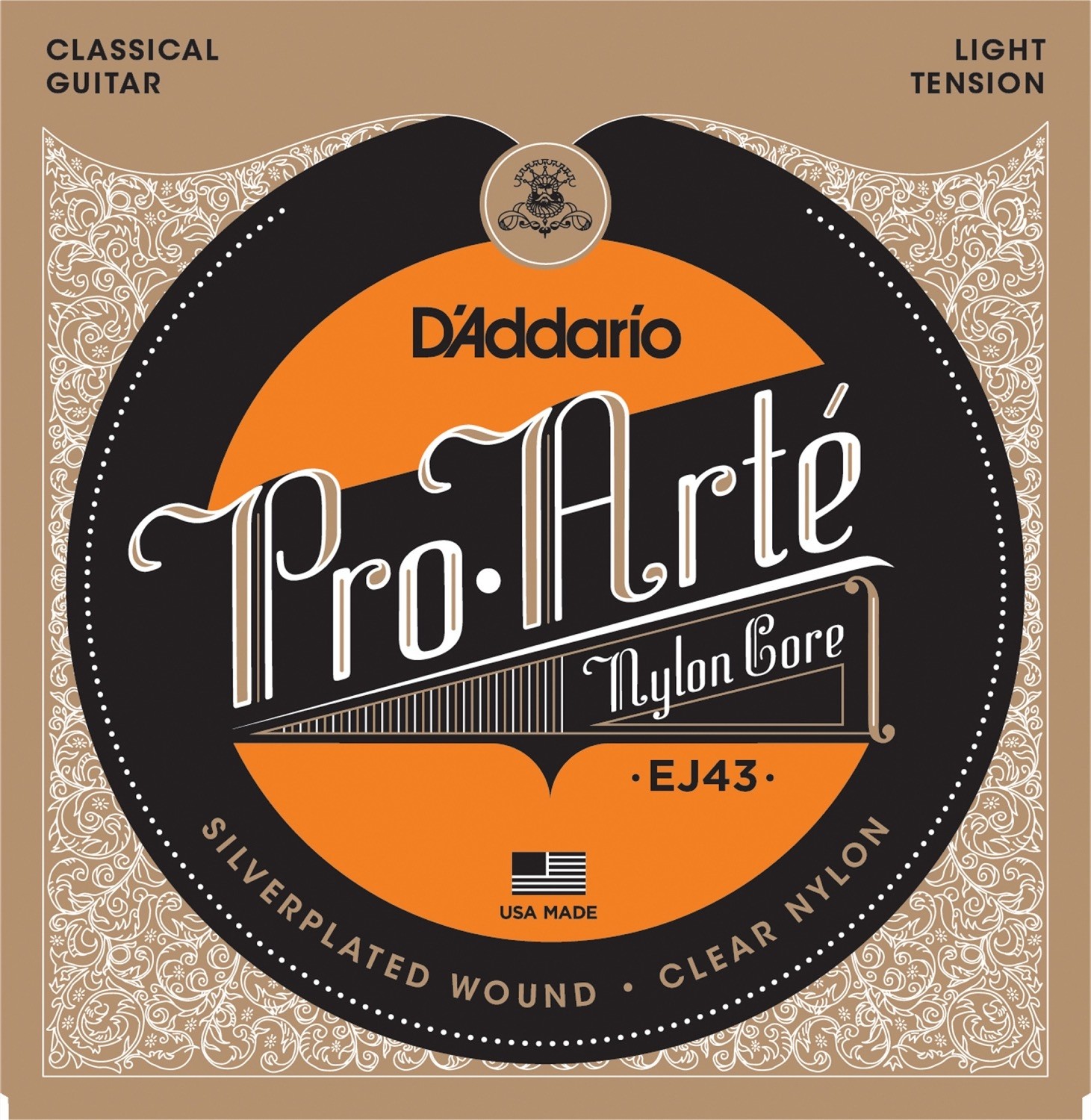 D'Addario EJ43 Pro Arte` Light Tension nylonstrenger