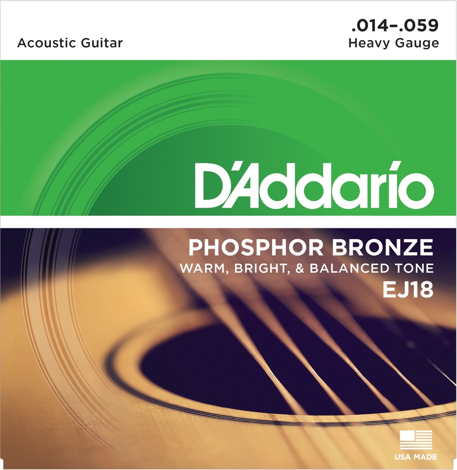 D'Addario EJ18 Phosphor Bronze .014-.059