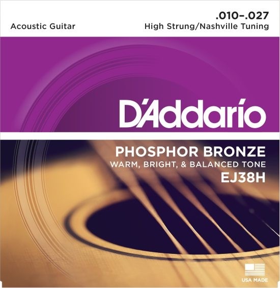 D'Addario EJ38H - Nashville/High Strung strengesett (.010-.027)
