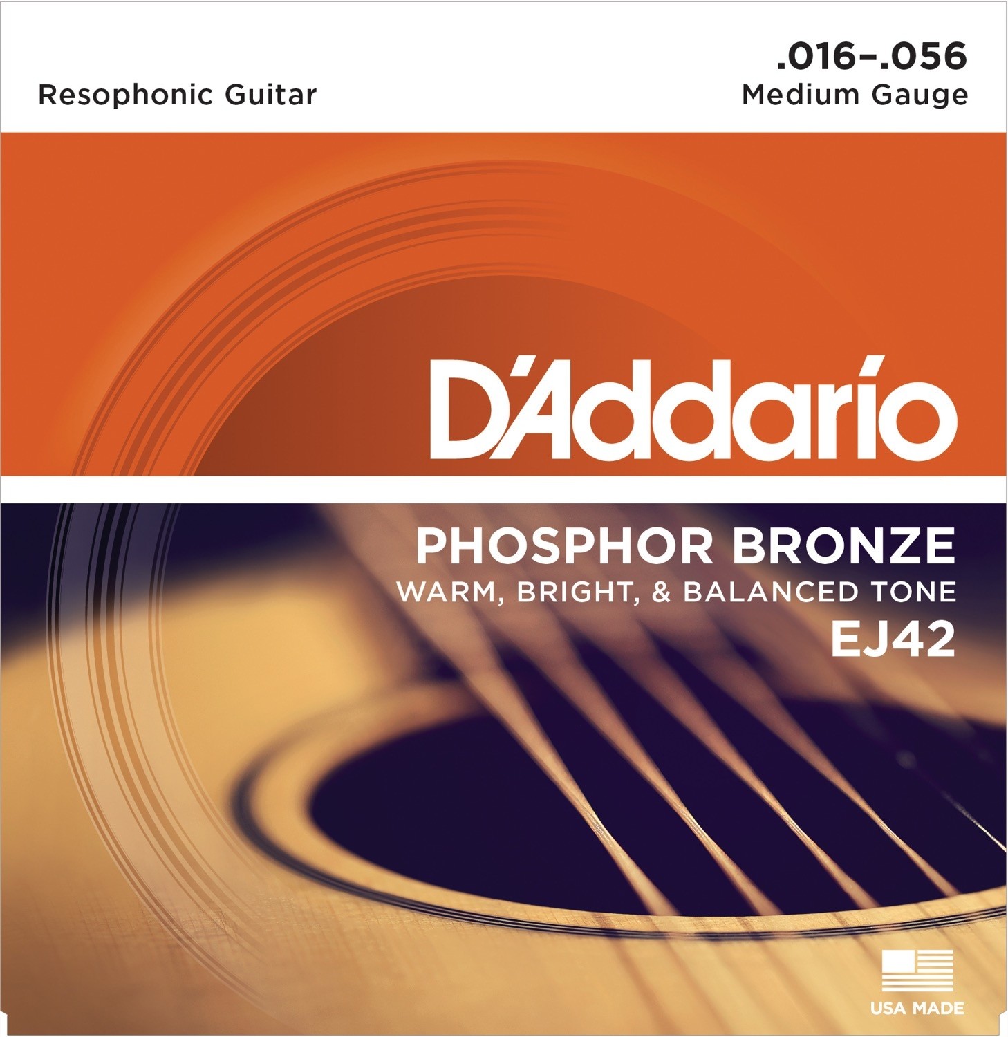 D'Addario EJ42 Phos.Bronze Resophonic (016-056)