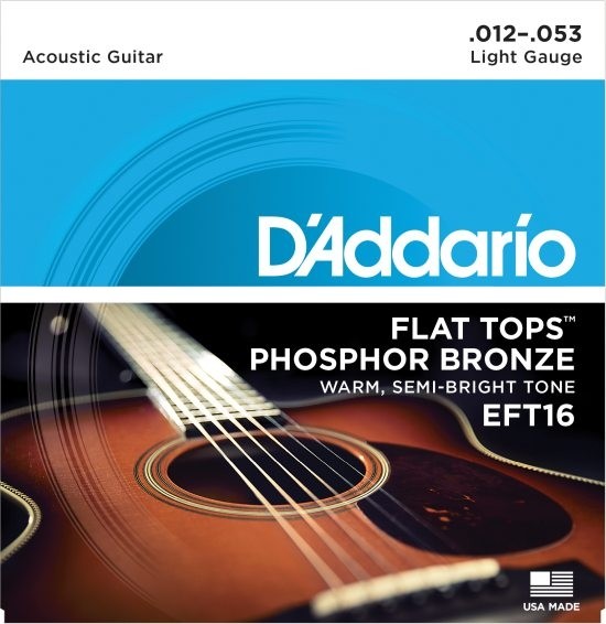 D'addario EFT16 - .012 Flat Tops  for ak.gitar