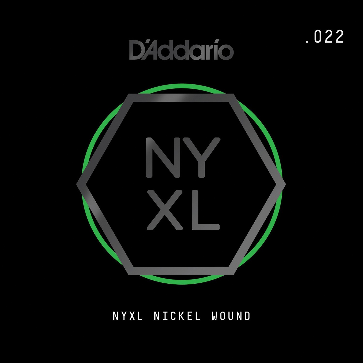 D'Addario Fretted NYNW022 Løs omspunnet NYXL streng til el.gitar .022