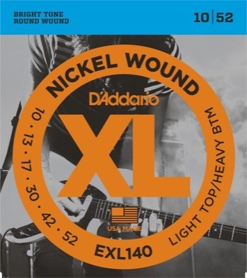 D'Addario EXL140 - Light Top/Heavy Bottom  - 10-52