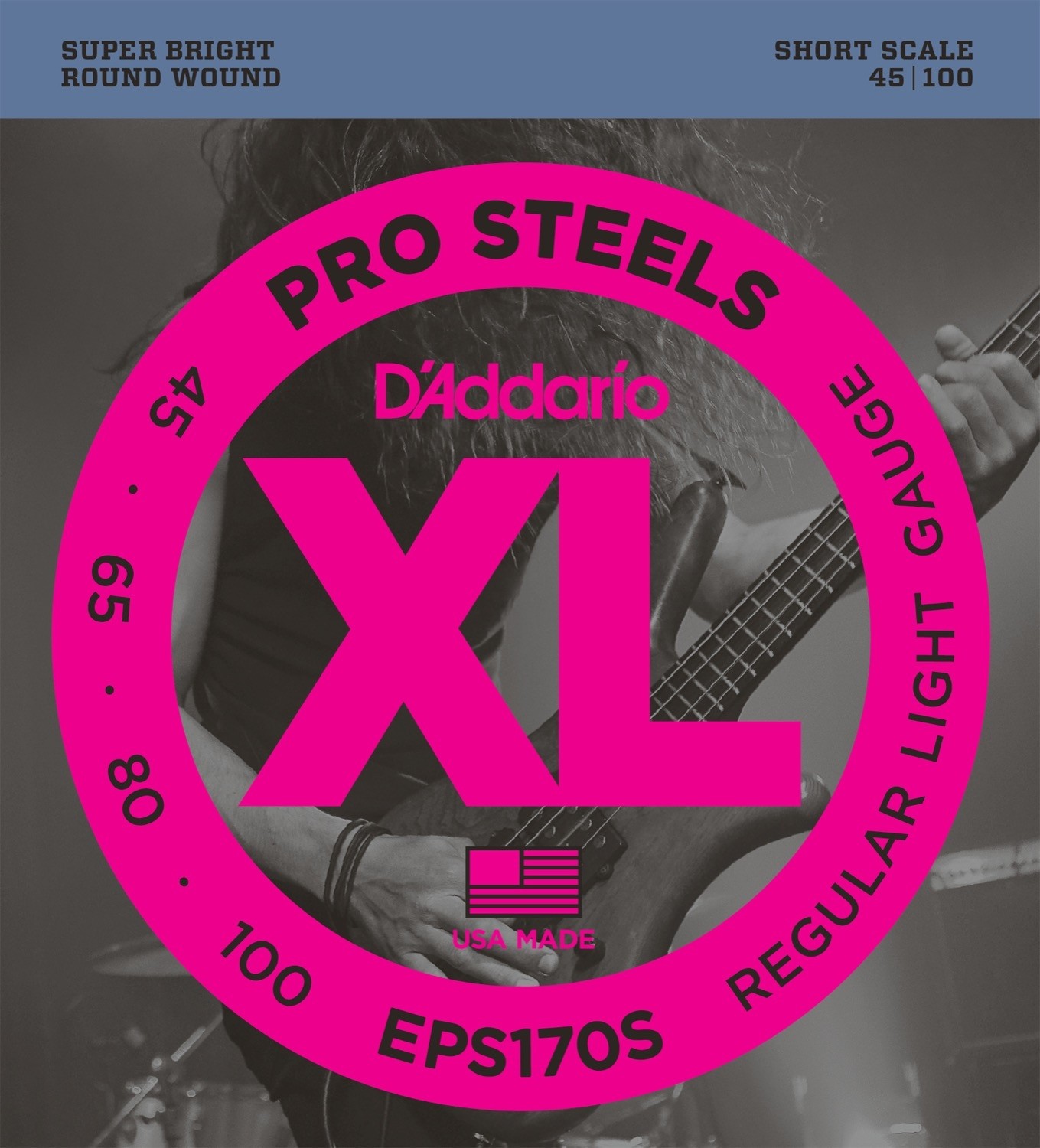 D'Addario Fretted EPS170S Light 045 - 100 - Short Scale