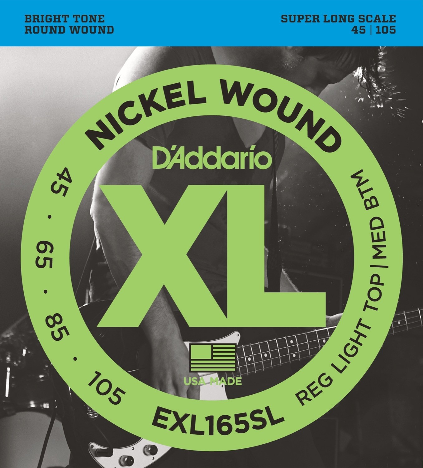 D'Addario Fretted EXL165SL Custom Light 045 - 105 Super Long