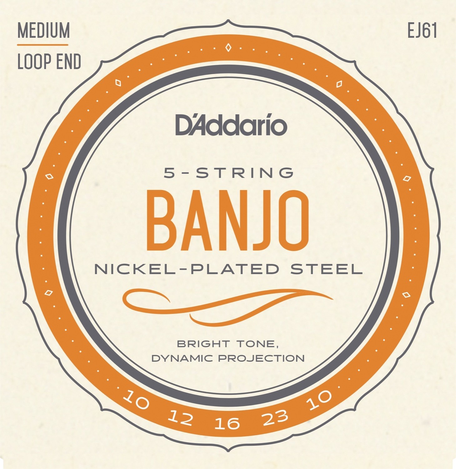 D'Addario J61 - Banjostrenger, 5 stk