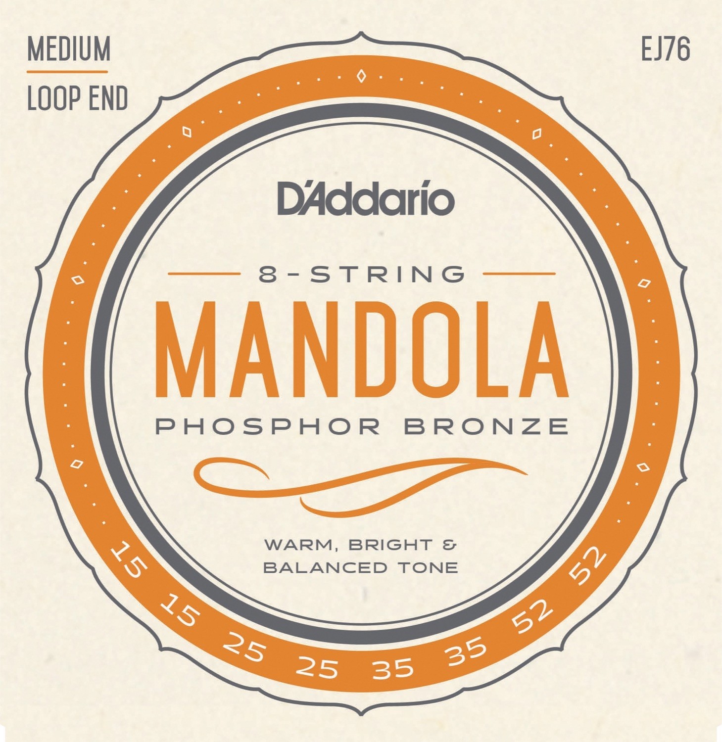 D'Addario EJ76 - Mandola Strenger, Medium 