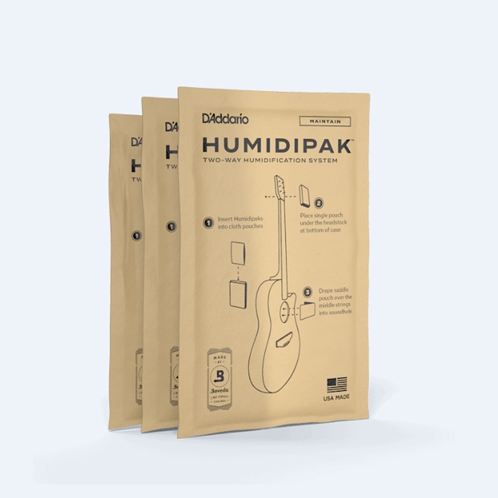 D'Addario PW-HPRP-03  Humidipak Maintain refill 3-pack