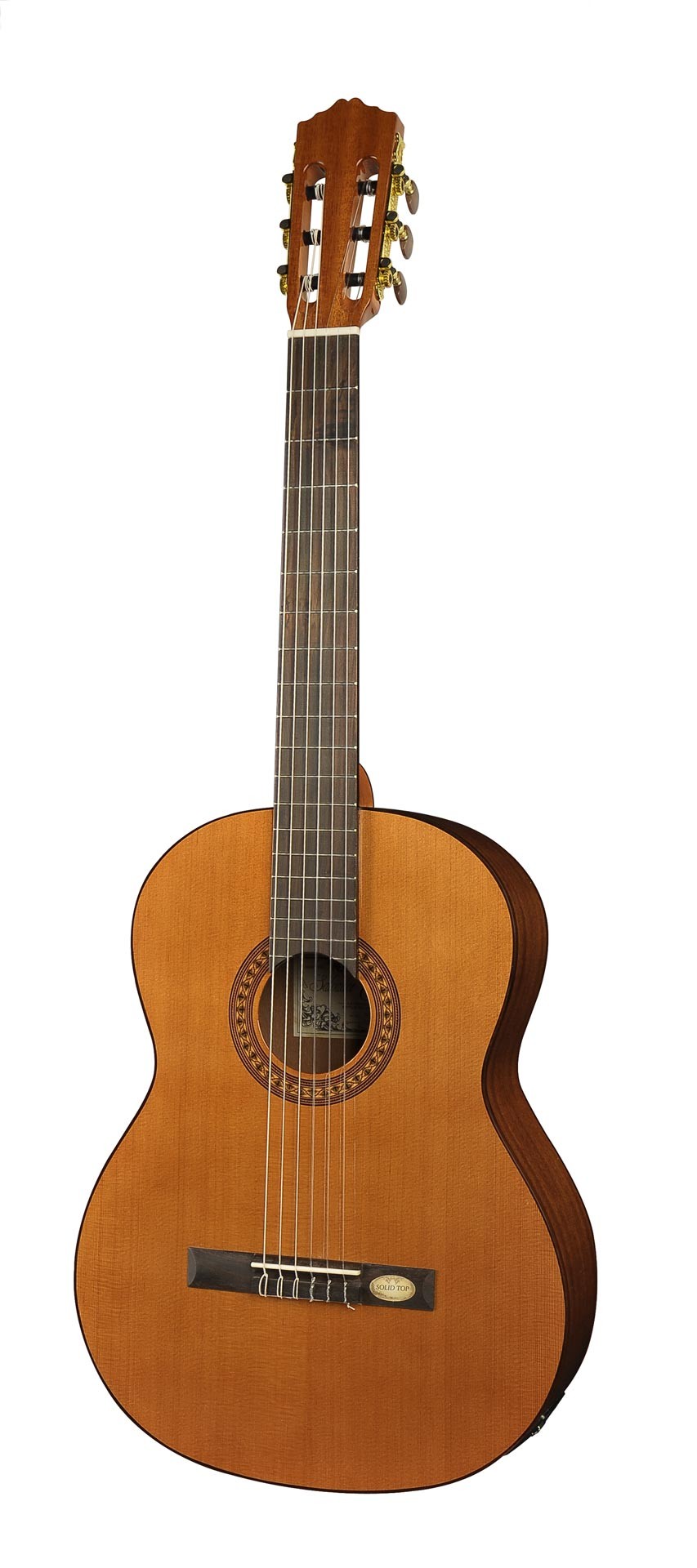 Salvador Cortez CC-22E Solid Top Artist Series classic guitar, solid cedar top, sapele back and sides, Fishman ISY-201 electronics