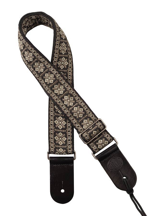 Gaucho GST-181-GY - Traditional Series 2" guitar strap - Jacquard weave - Grey