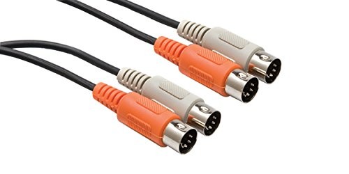 Hosa MID-201 - 1 m dual MIDI-kabel