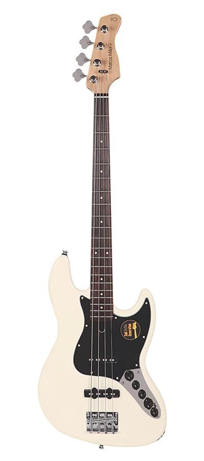 Sire Basses V3+ 4/AWH V3 2nd Gen Series Marcus Miller 4-string active bass guitar antique white