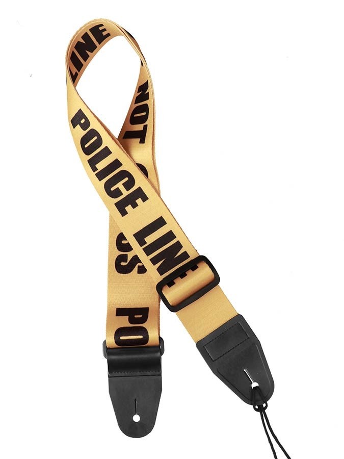 Gaucho GST-160-PO - Icon Series guitar strap - Police line - do not cross